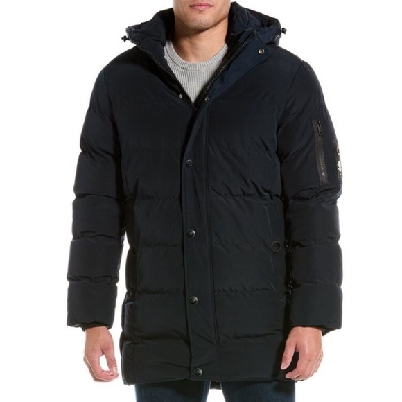 Point zero coat parka puffer navy NEW medium warm - Picture 1 of 13